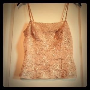 Small beige lace top